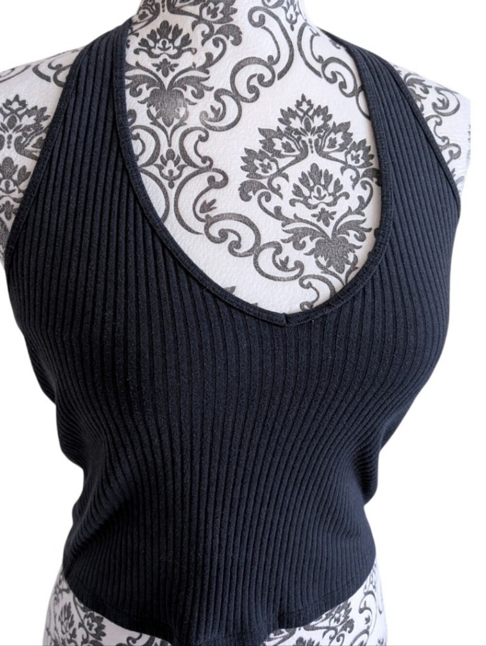 Hollister Halter Tank Top Women Large Black Summer Y2K - Picture 6 of 11